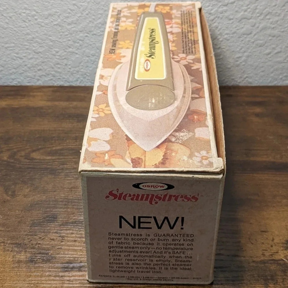Vintage Osrow Steamstress Steam Iron-Dead stock-1973-Original Box & Papers-Retro - Picture 2 of 12
